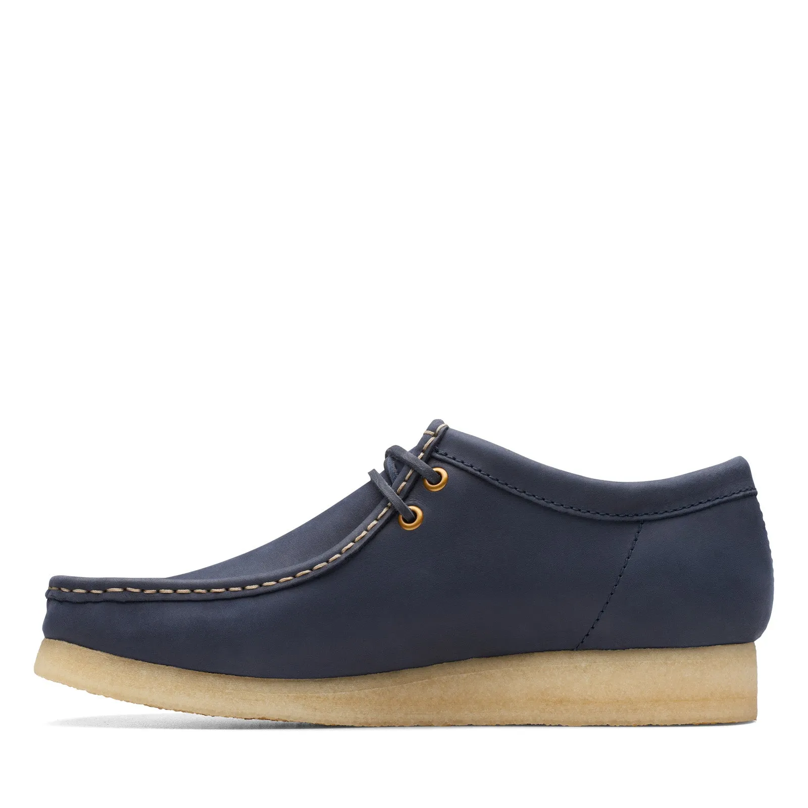 Clarks Wallabee blue leather oxfords for men