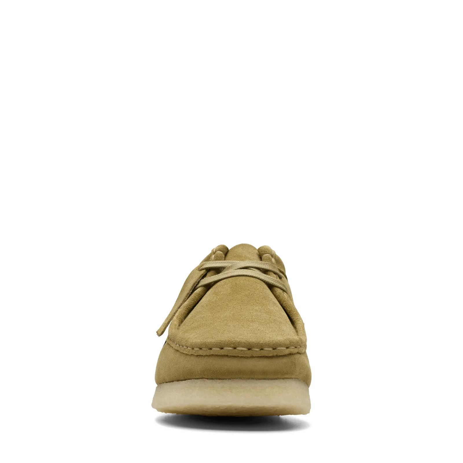 Clarks Wallabee green suede oxfords for men