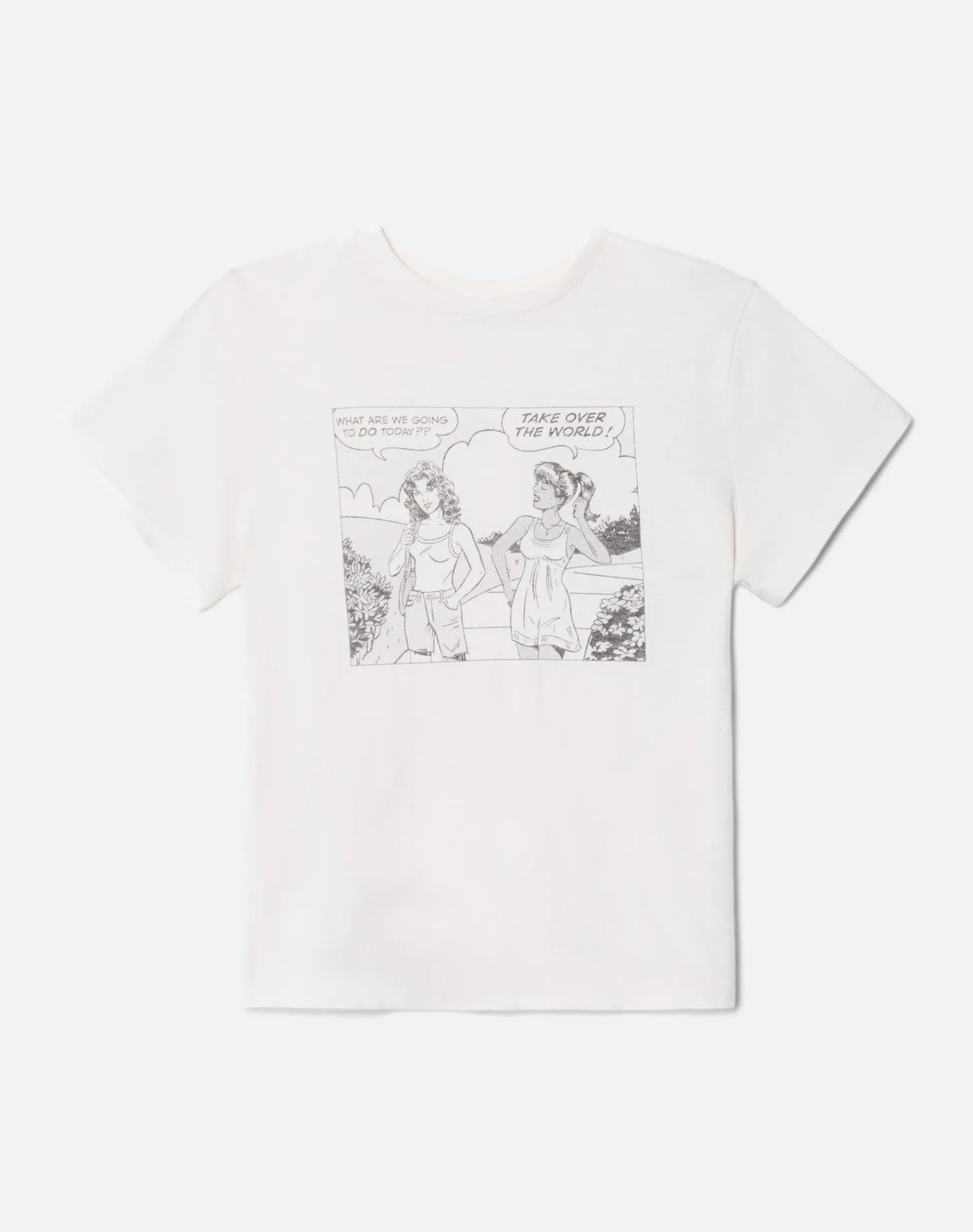 Vintage White Classic Girl Power Tee