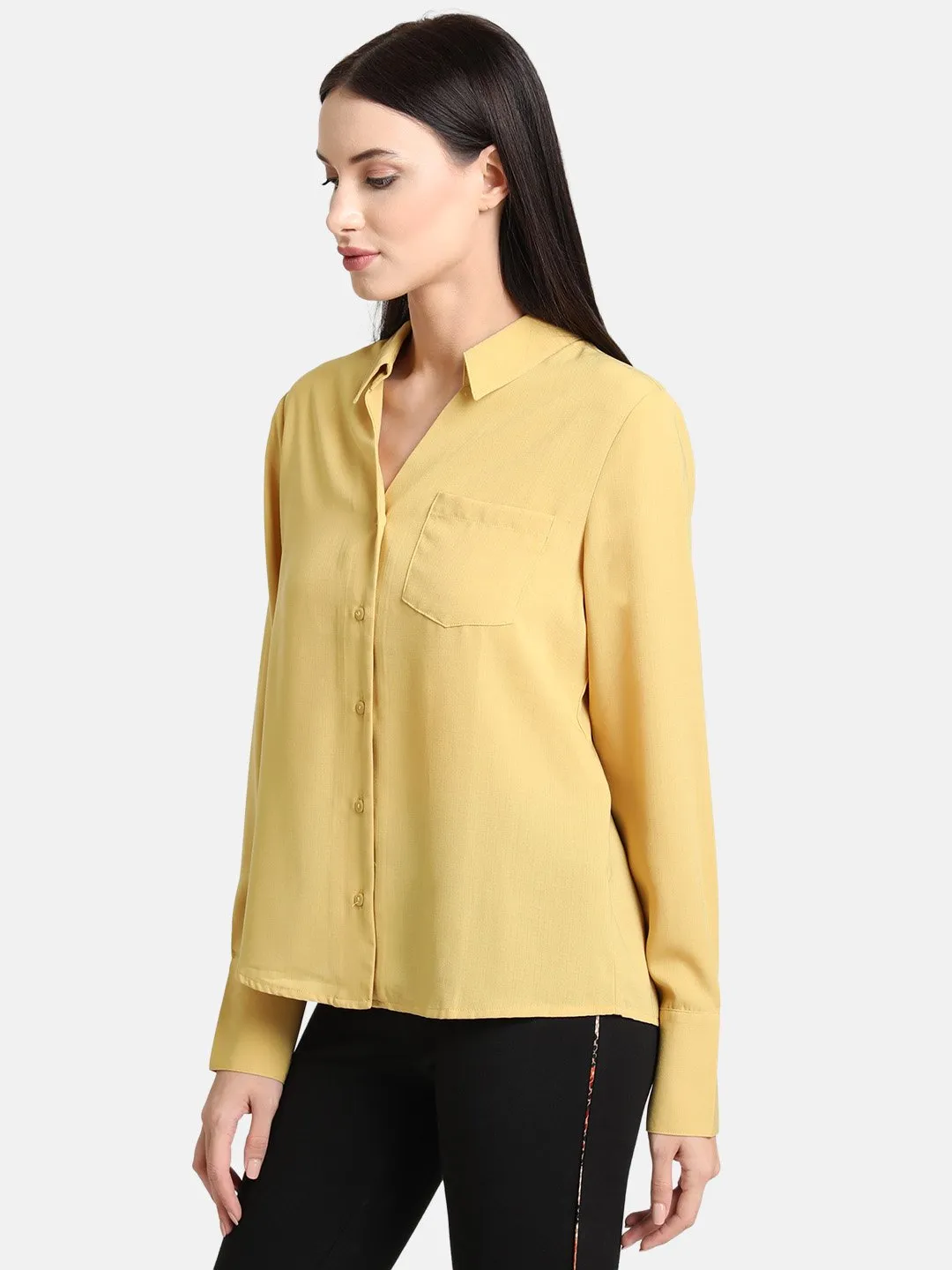 Classic Shirt with Oversized Cuff - Simple and Stylish.