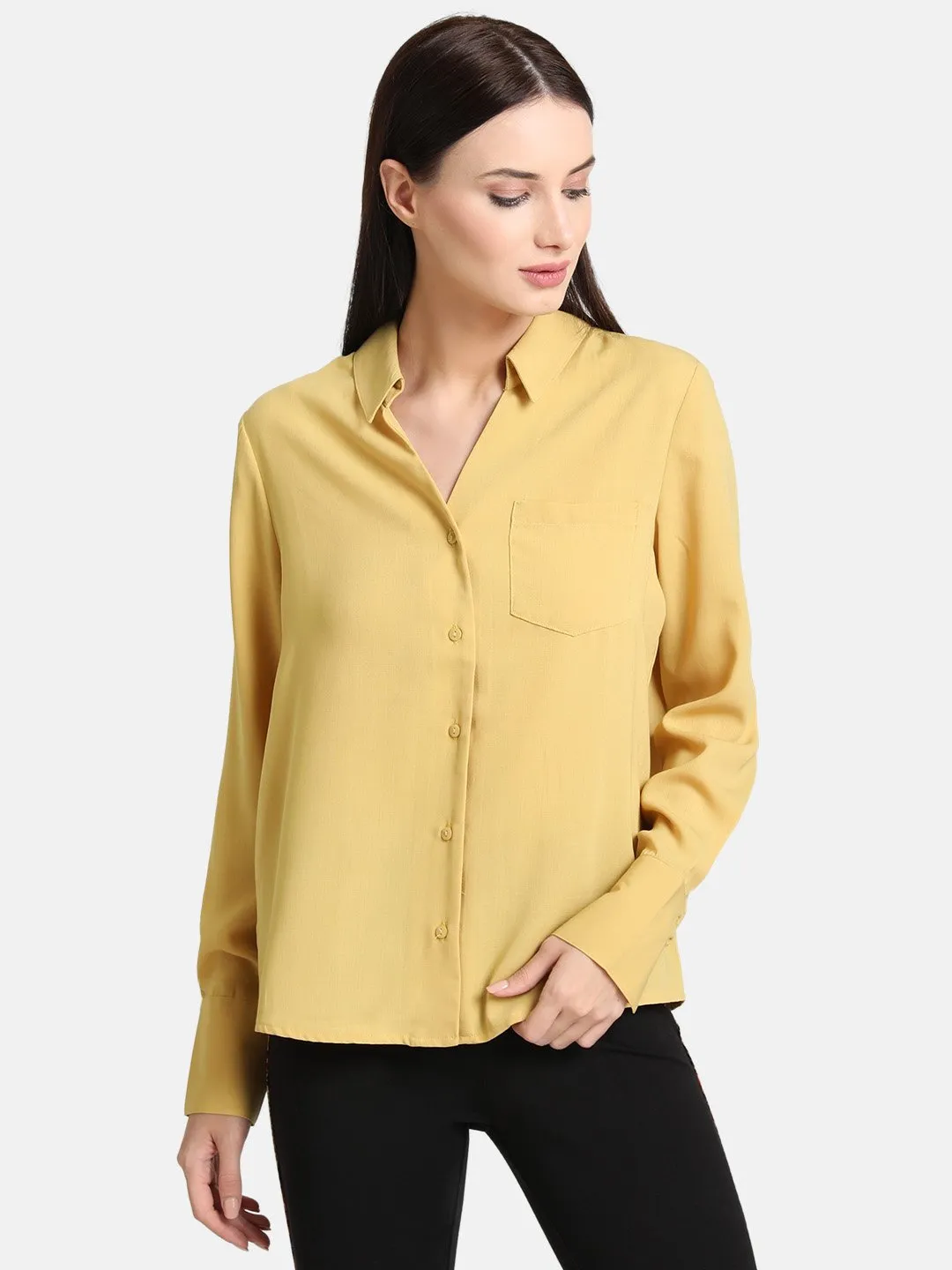 Classic Shirt with Oversized Cuff - Simple and Stylish.