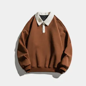 Classic Vibe | Casual Polo Sweatshirt