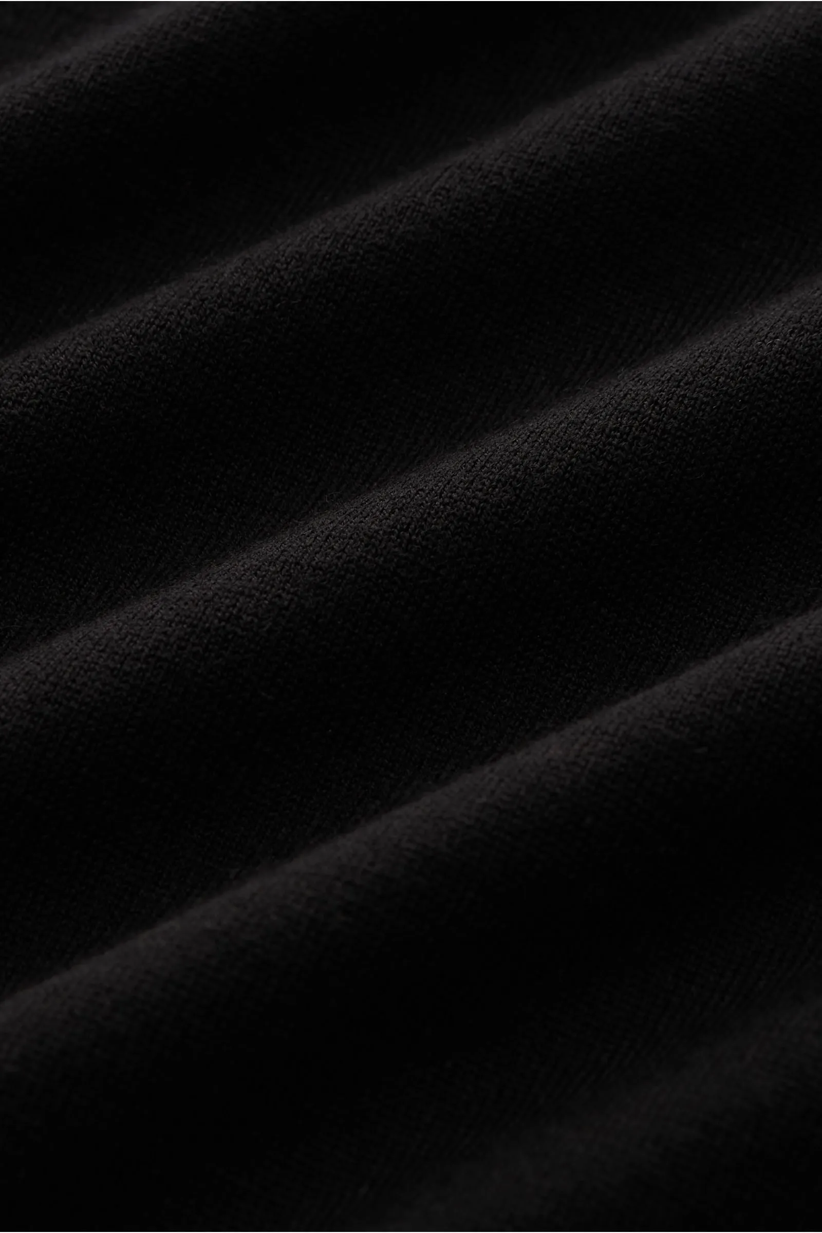 COLOMBO merino knit polo black