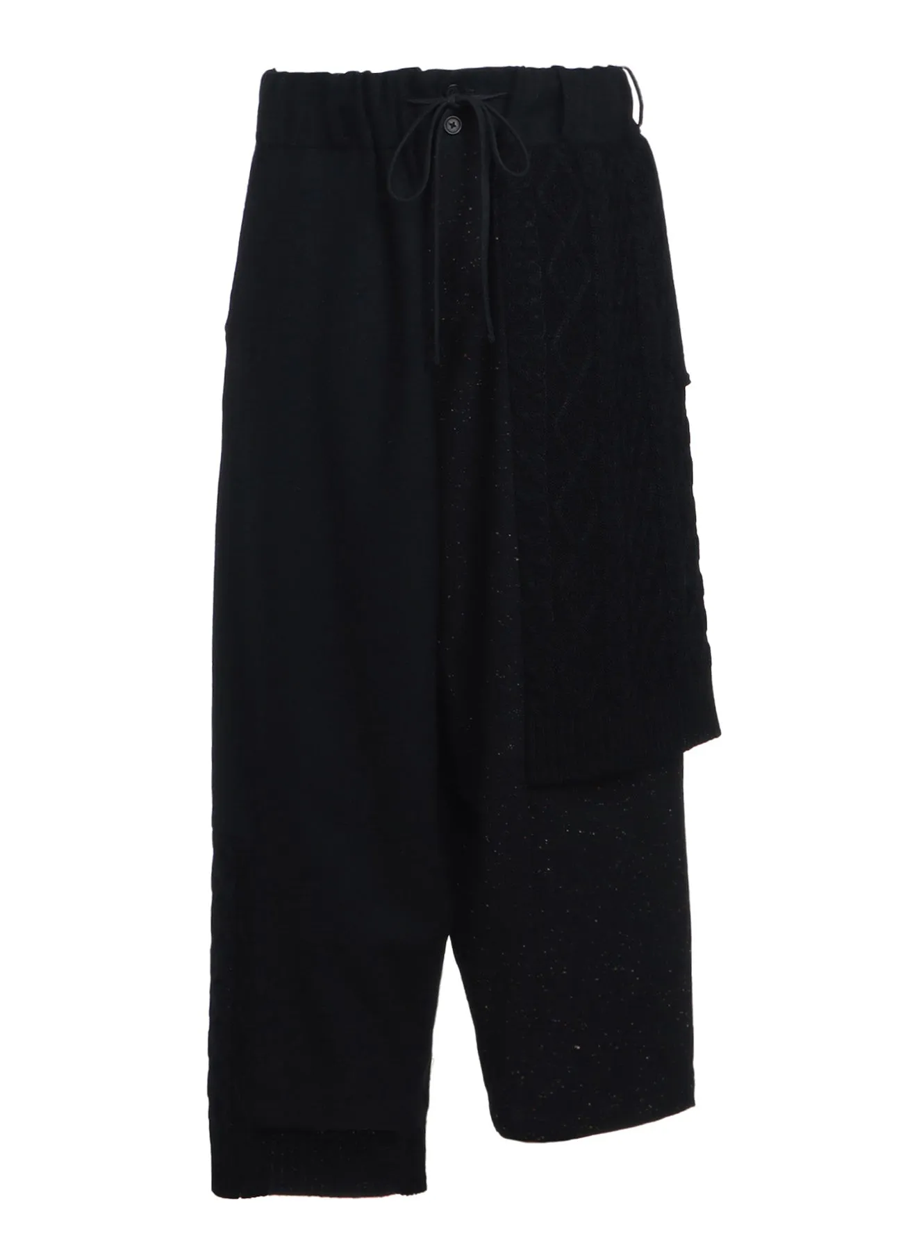 COLOR NEP CALZE + ETERMINE TWEED PANTS WITH KNIT SWITCHING DESIGN