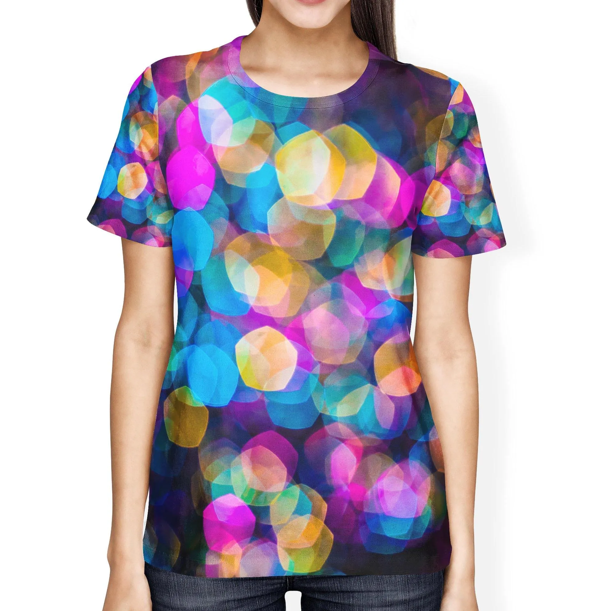 Colored Prisms Ladies' T-shirt