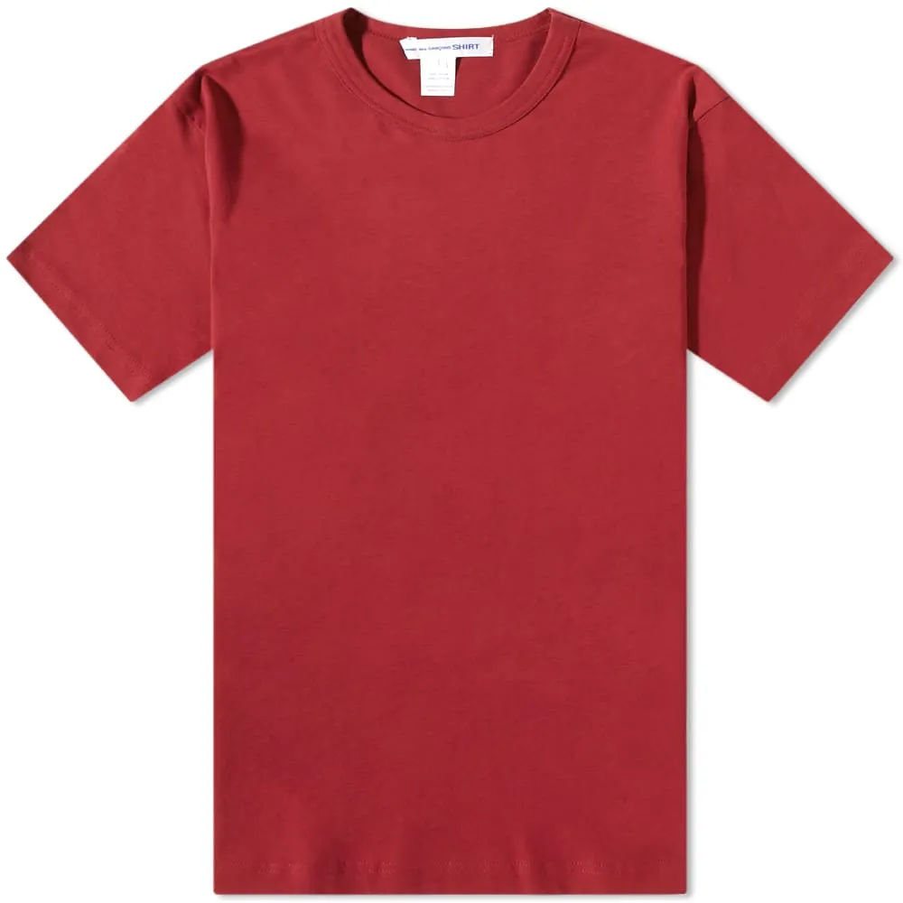 Comme des Garçons SHIRT Back Logo T-ShirtBurgundy