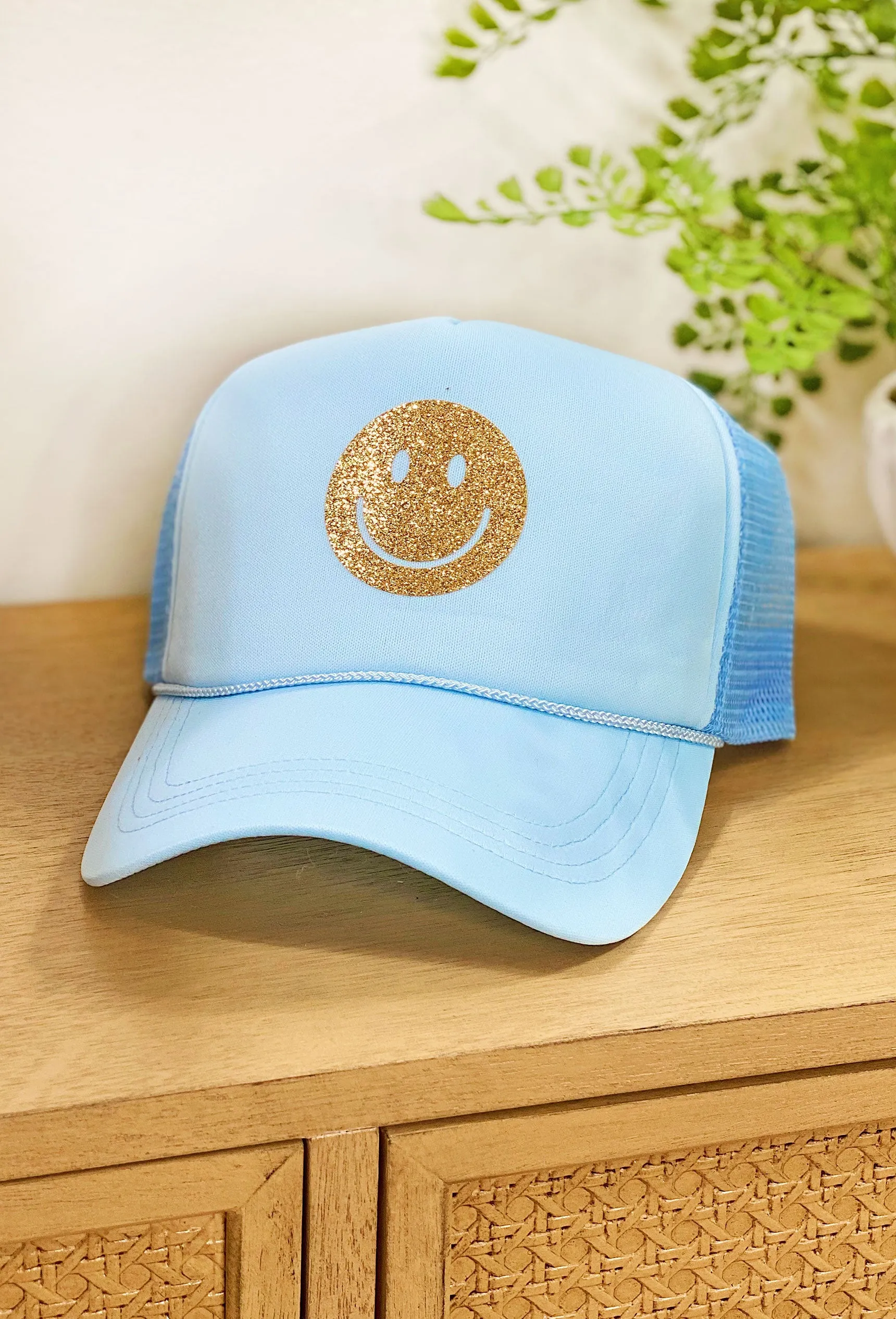 Cool Smiles For Miles Trucker Hat in Blue