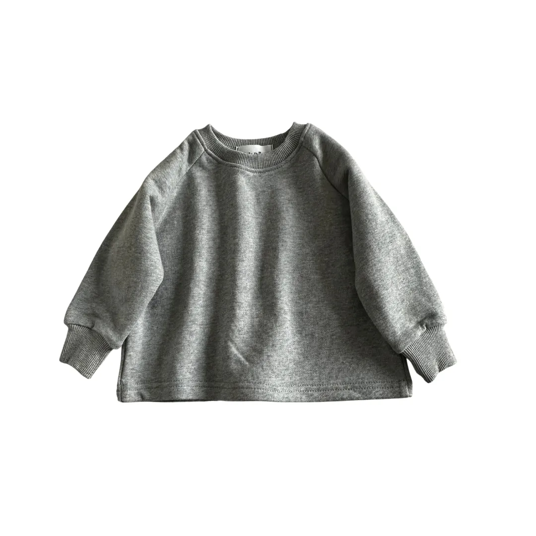 Grey Marl Cotton Sweatshirt