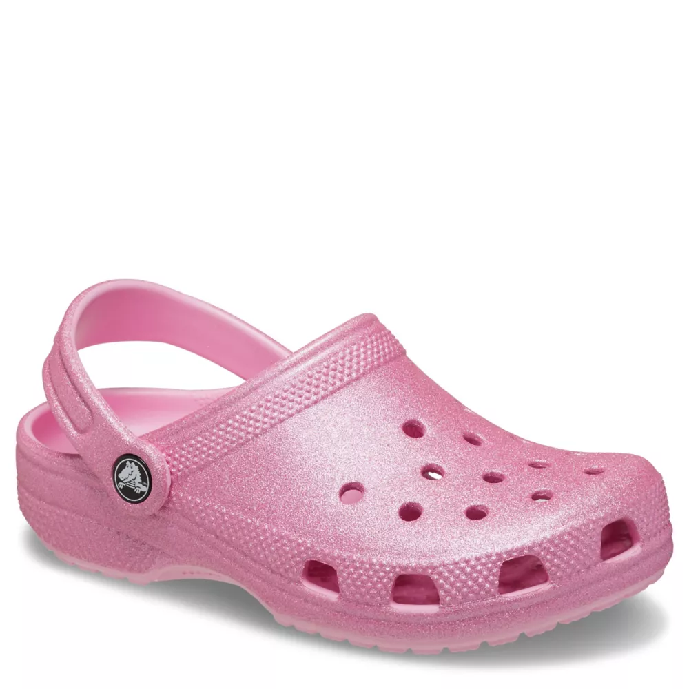 CROCS  GIRLS LITTLE-BIG KID CLASSIC GLITTER CLOG