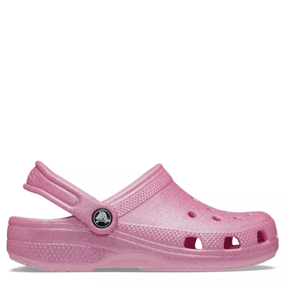 CROCS  GIRLS LITTLE-BIG KID CLASSIC GLITTER CLOG