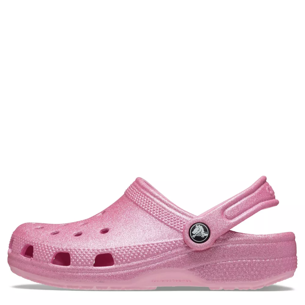 CROCS  GIRLS LITTLE-BIG KID CLASSIC GLITTER CLOG