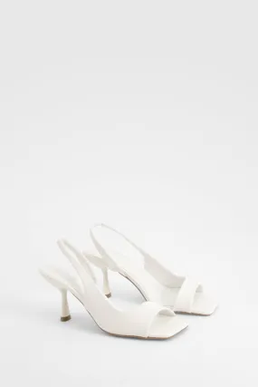 Cut Out Slingback Heels