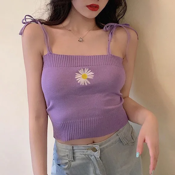 Daisy Knit Tank Top