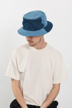 Denim Bucket Hat Patch Work