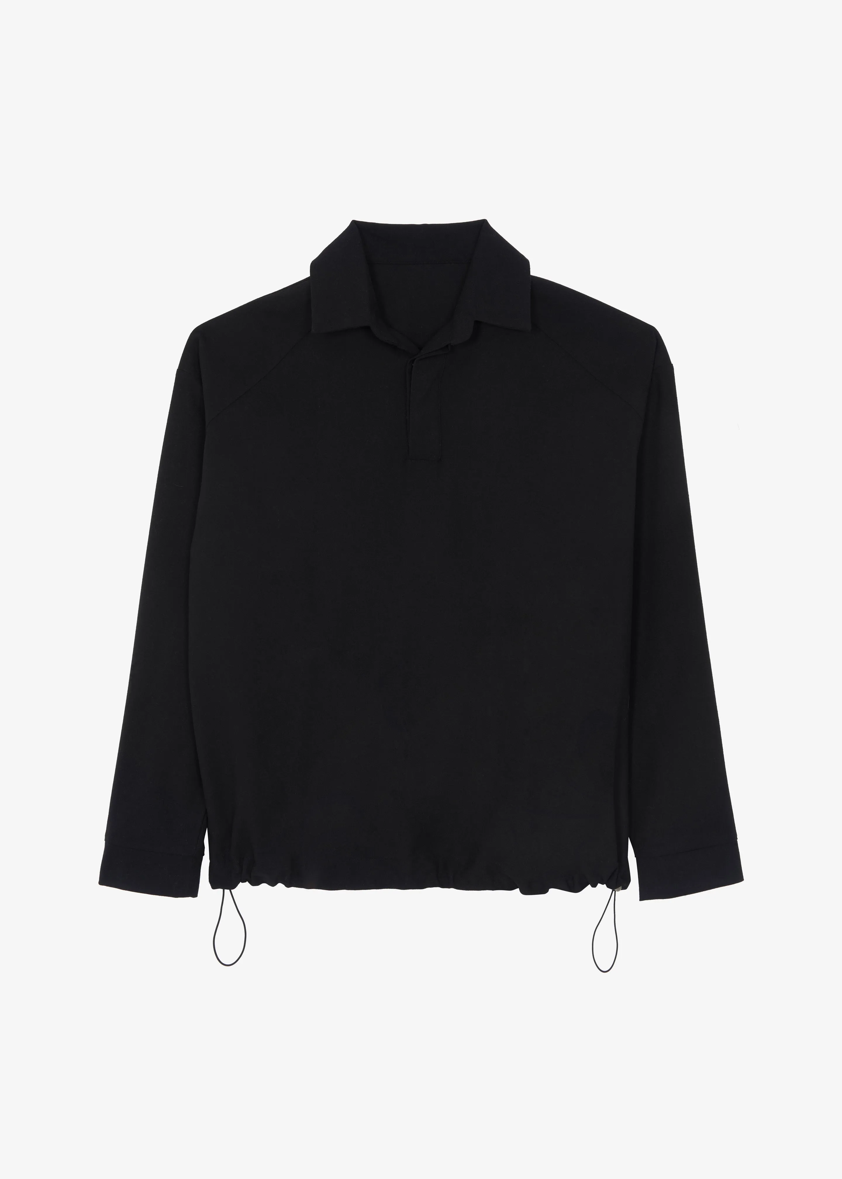 Dennis Drawstring Polo - Black