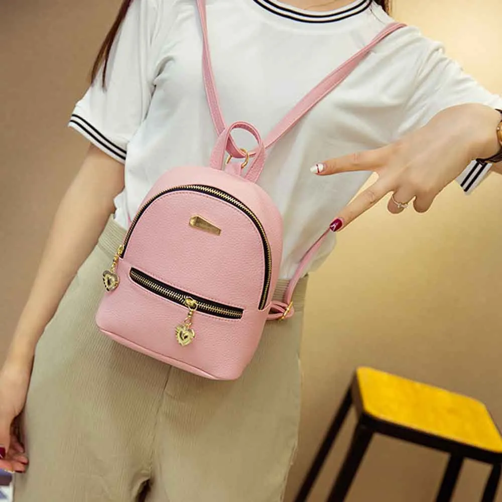 Stylish Vintage Leather School Backpack