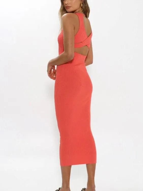 Devon Knit Midi Dress from MADISON THE LABEL