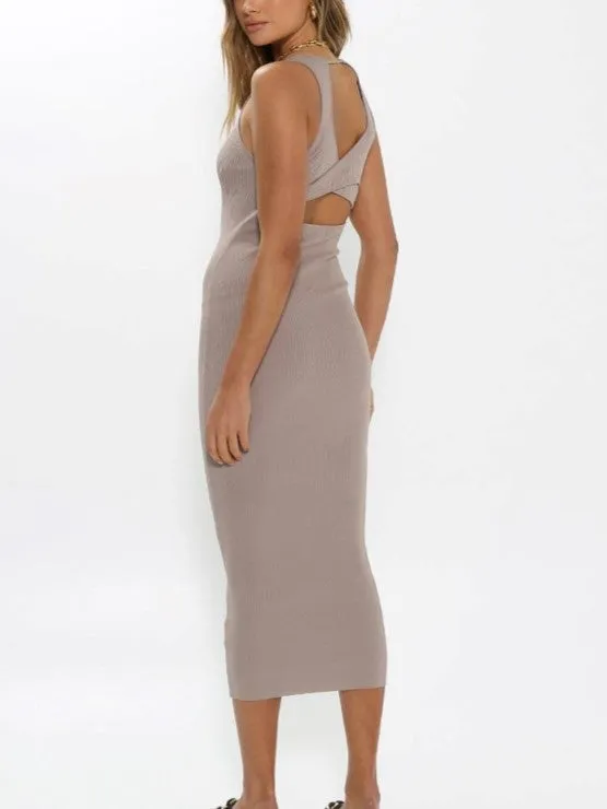 Devon Knit Midi Dress from MADISON THE LABEL