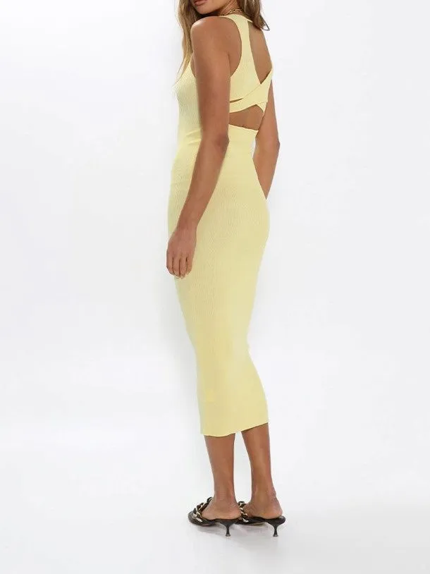 Devon Knit Midi Dress from MADISON THE LABEL