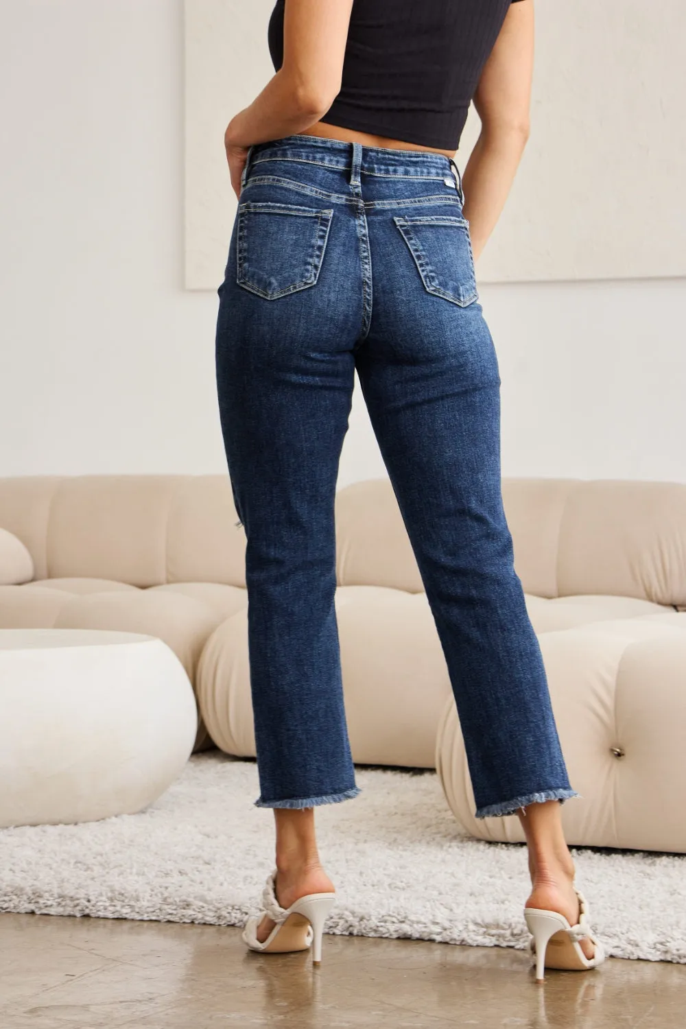 RFM High Waist Distressed Jeans