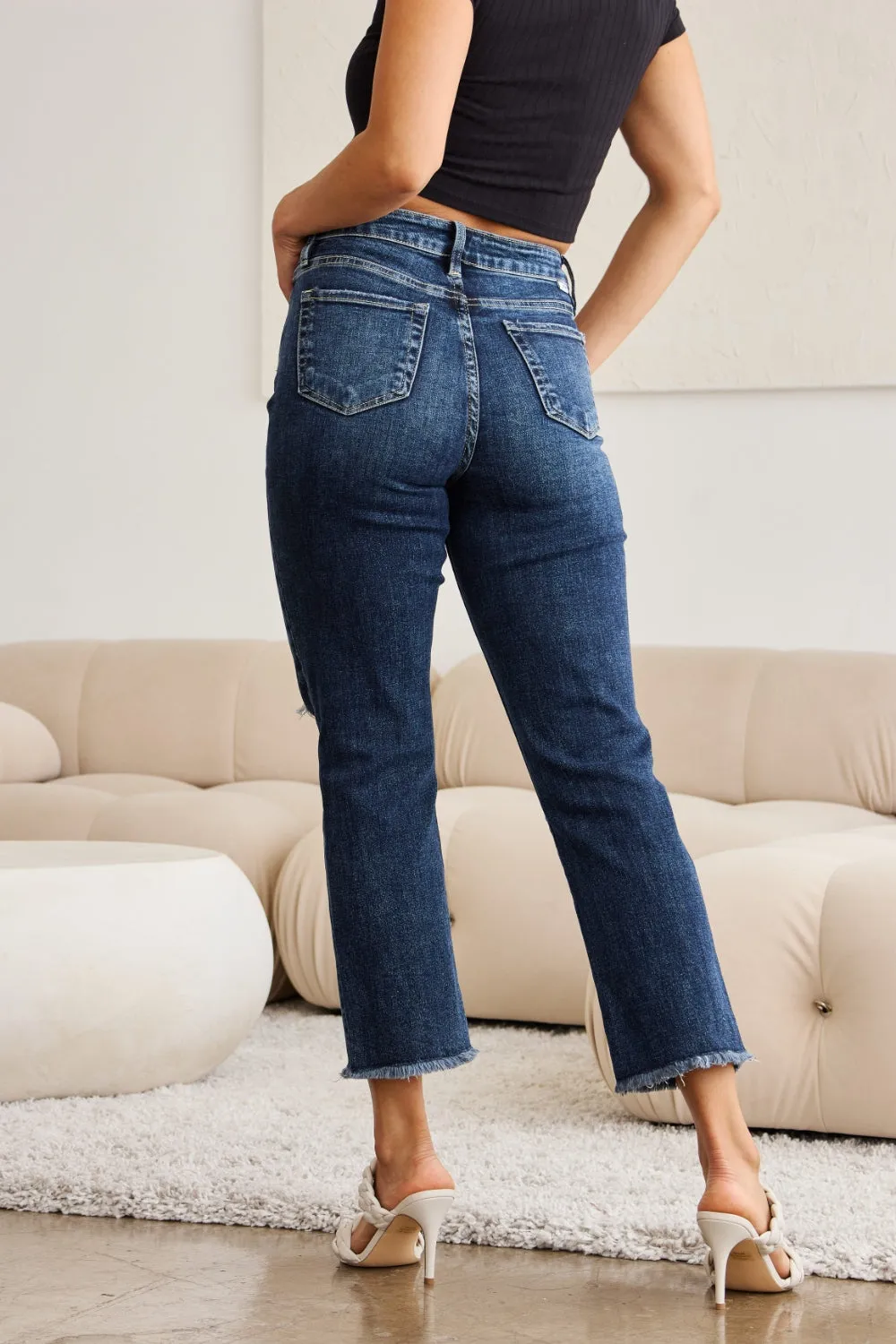 RFM High Waist Distressed Jeans