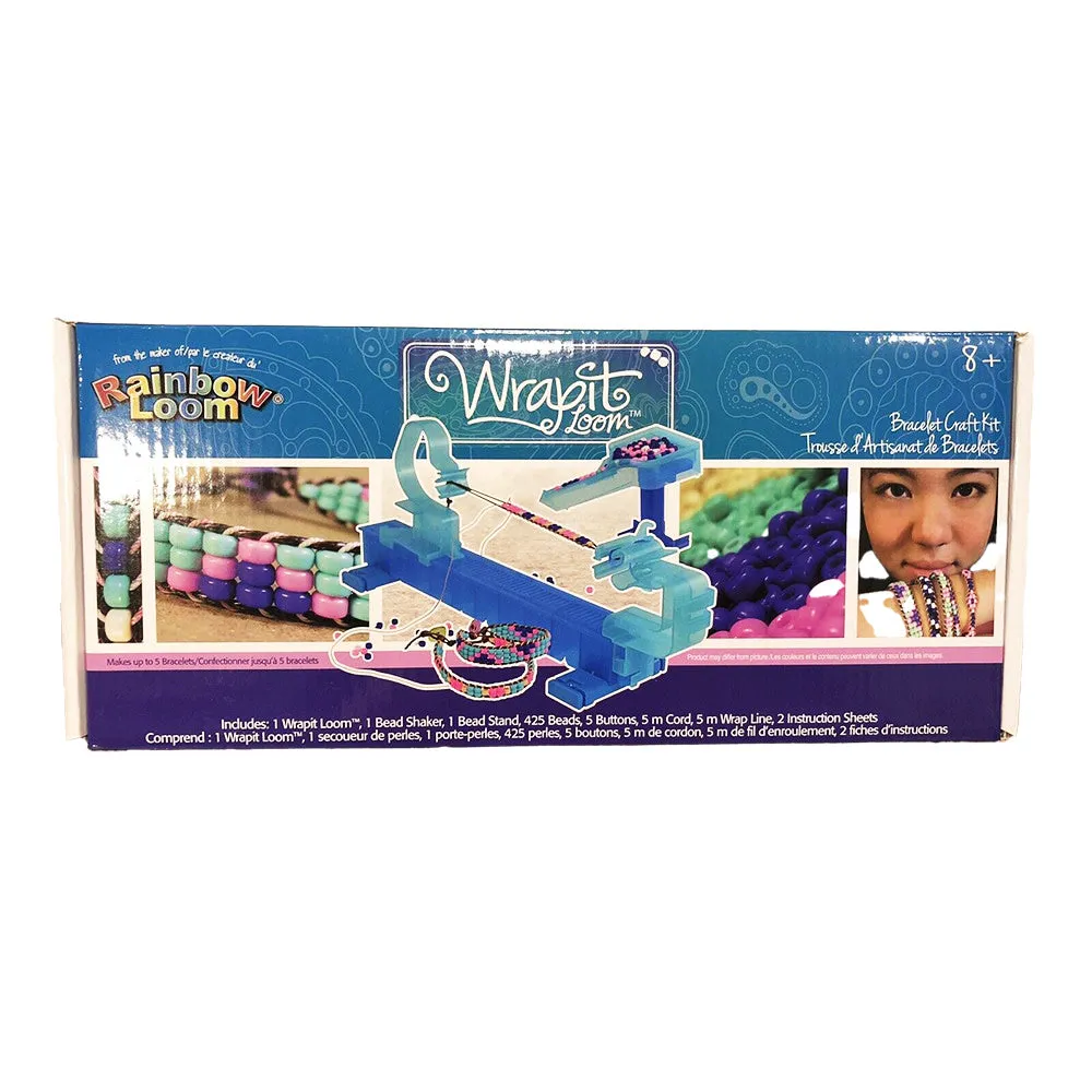 Wrapit Beading Loom Craft Kit with Plastic Beads