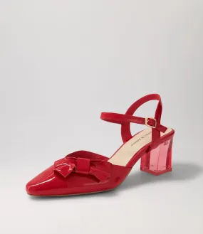 DJANGO & JULIETTE Hads Red Patent Leather Heels Rh