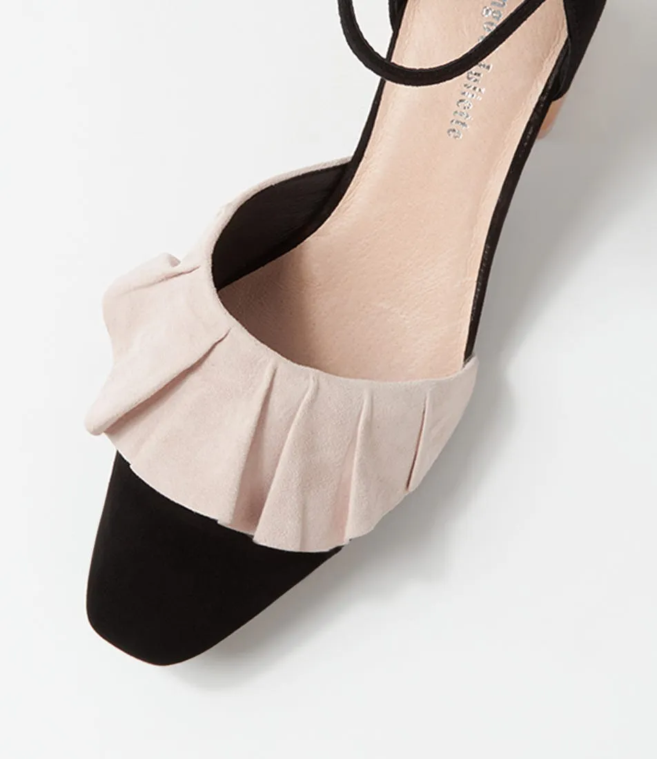 DJANGO & JULIETTE Makiko Black Nude Mary Jane Heels