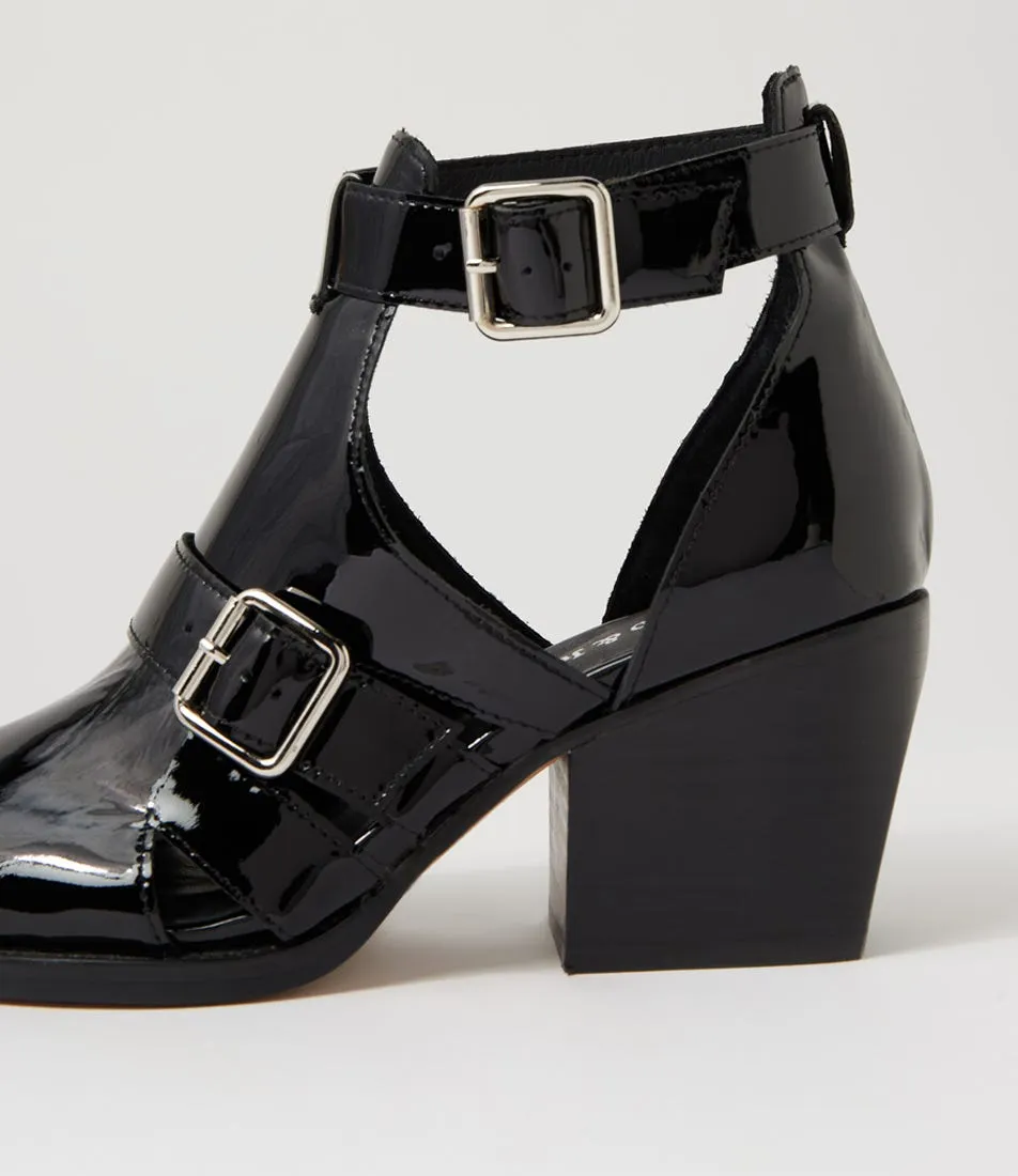 DJANGO & JULIETTE Millen Black Patent Leather Heels