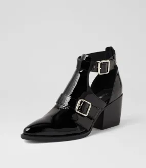 DJANGO & JULIETTE Millen Black Patent Leather Heels