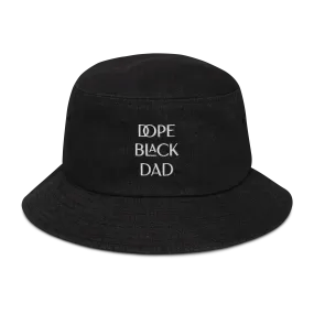 Dope Black Dad Denim Bucket Hat