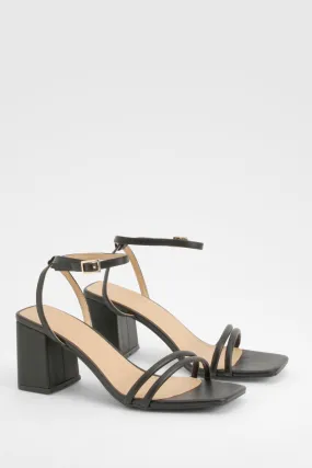 Double Strap Low Block Heels