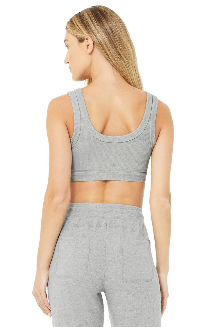 Dove Grey Women's Alo Yoga Wellness Bra