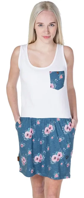 dress ALIFE AND KICKIN Rosalie - Samaragd Flowers - women´s