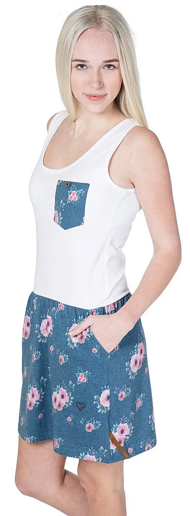 dress ALIFE AND KICKIN Rosalie - Samaragd Flowers - women´s