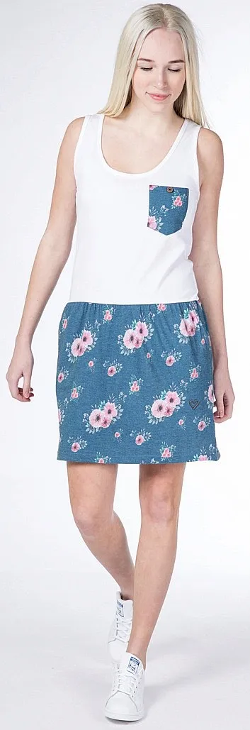 dress ALIFE AND KICKIN Rosalie - Samaragd Flowers - women´s