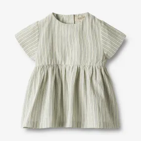 Dress S/S Esmaralda - aquablue stripe