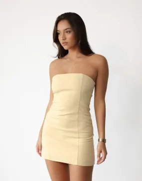 Buttermilk Yellow Eleanor Mini Dress