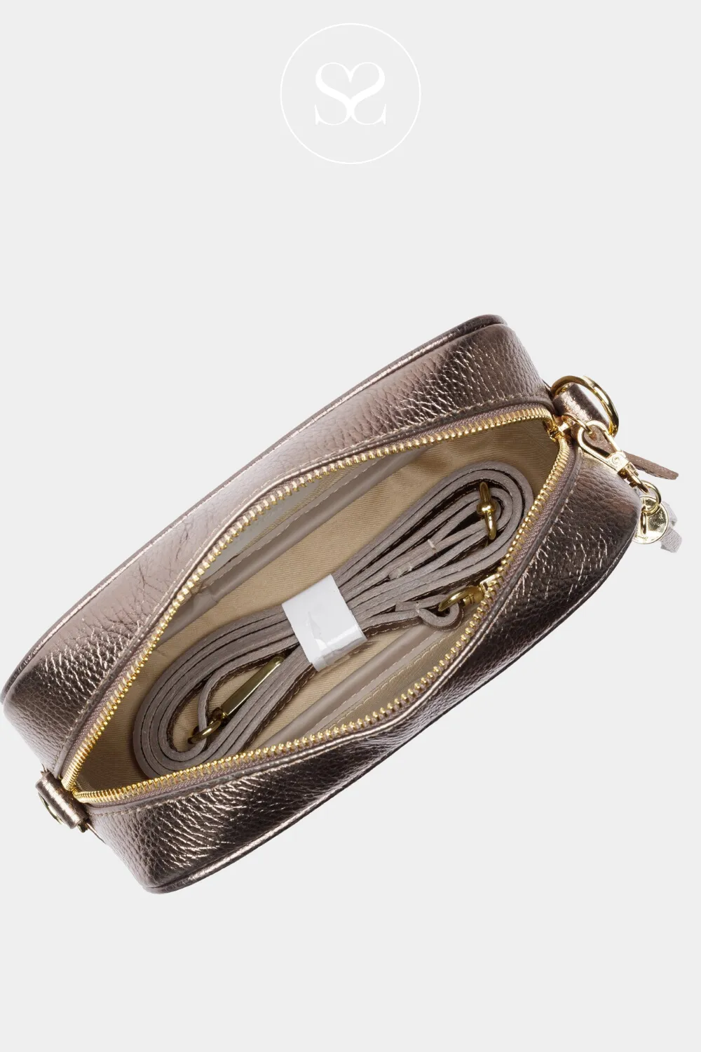 ELIE BEAUMONT - CROSSBODY BAG - BRONZE