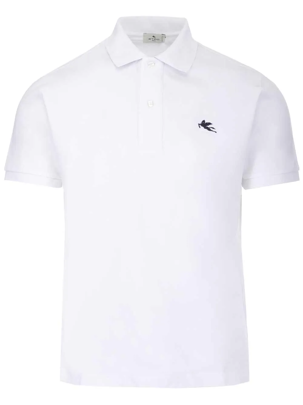 logo embroidered polo shirt by etro