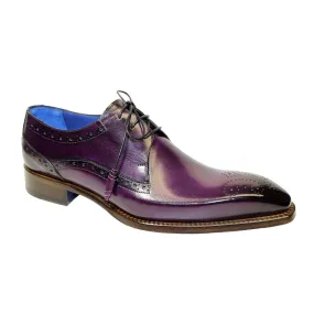 Purple Calf-Skin Leather Oxford Shoes for Men by Emilio Franco (EF1042)