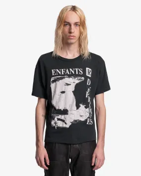 Enfants Riches Deprimes Poppy Kid T-Shirt in Black/White