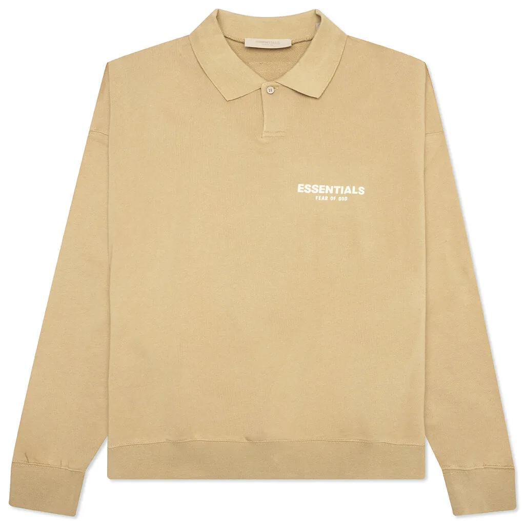 Long Sleeve Oak Polo from Essentials