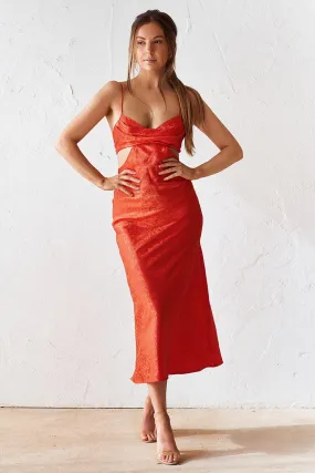 Tangerine Slip Dress