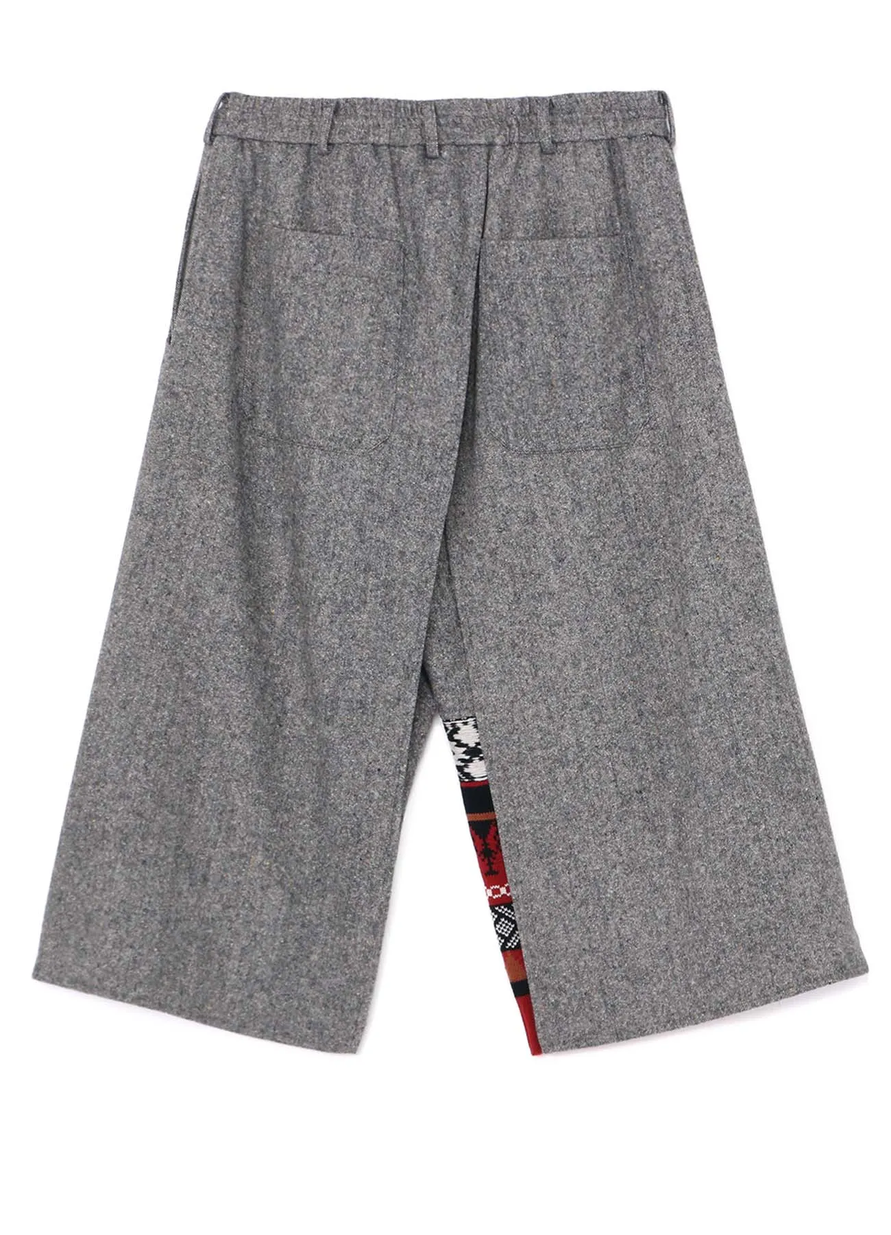 ETERMINE NEP TWEED + NORDIC PATTERN KNIT WRAP PANTS