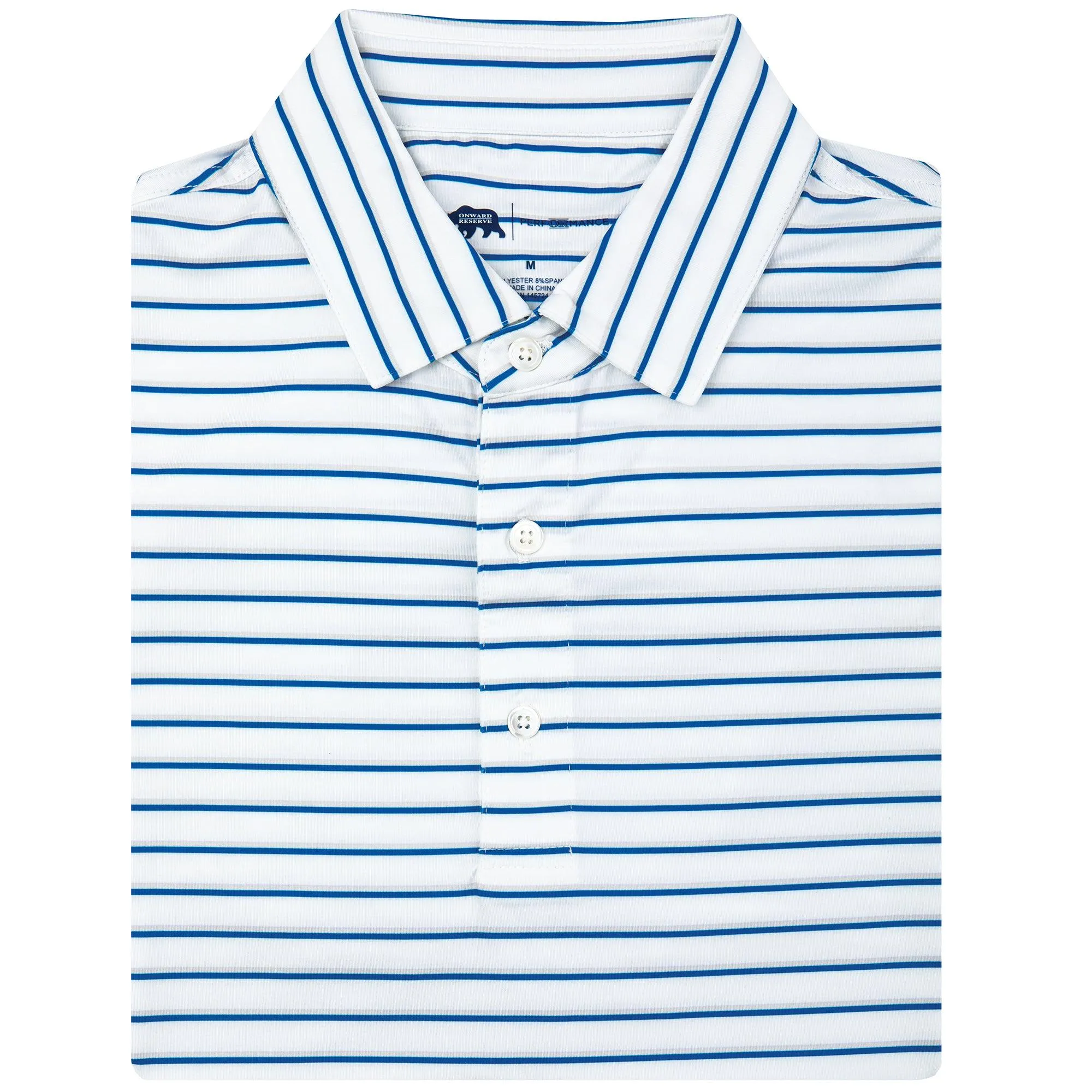 Fairway Stripe Performance Polo