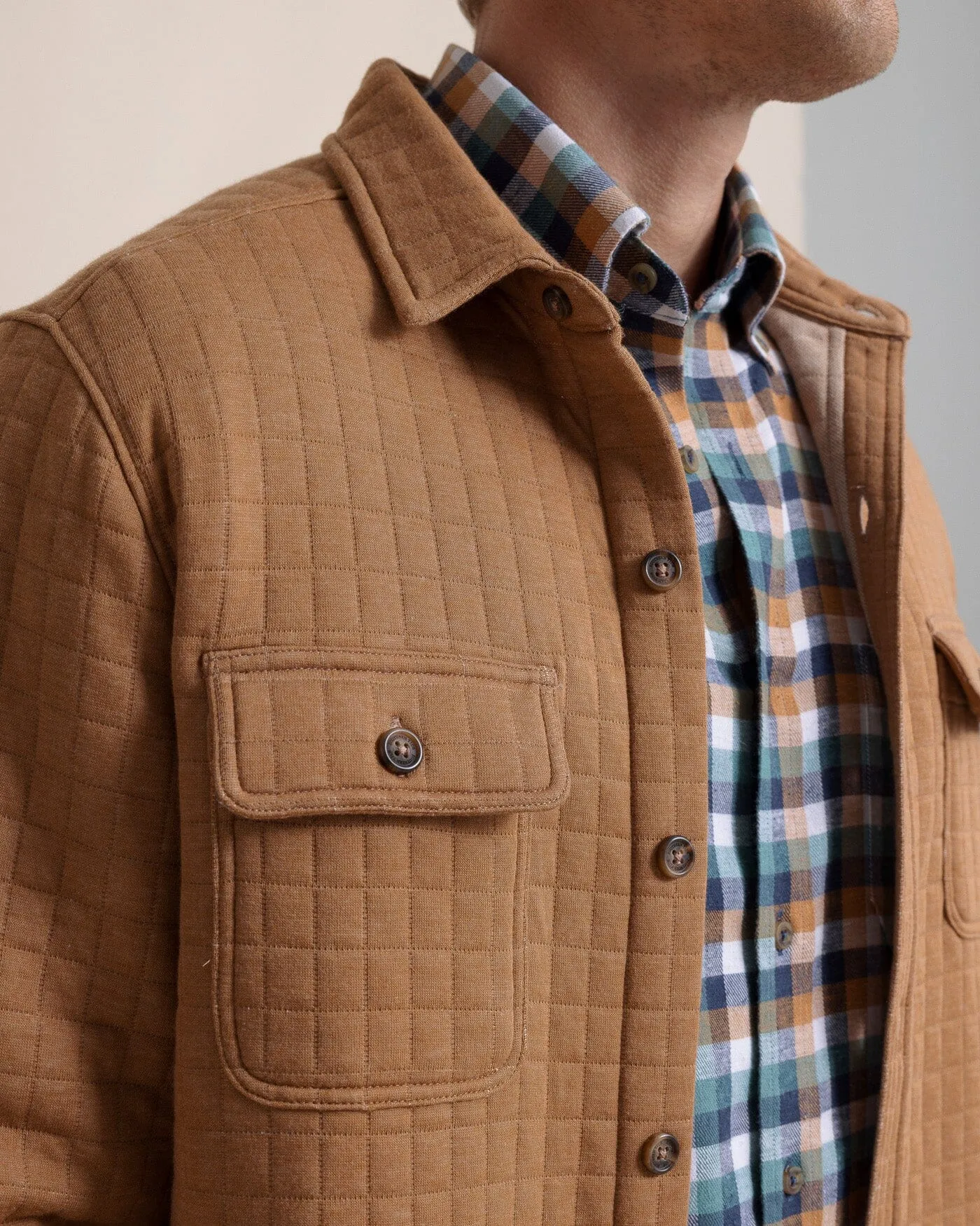 Fairwood Quilted Knit Shacket