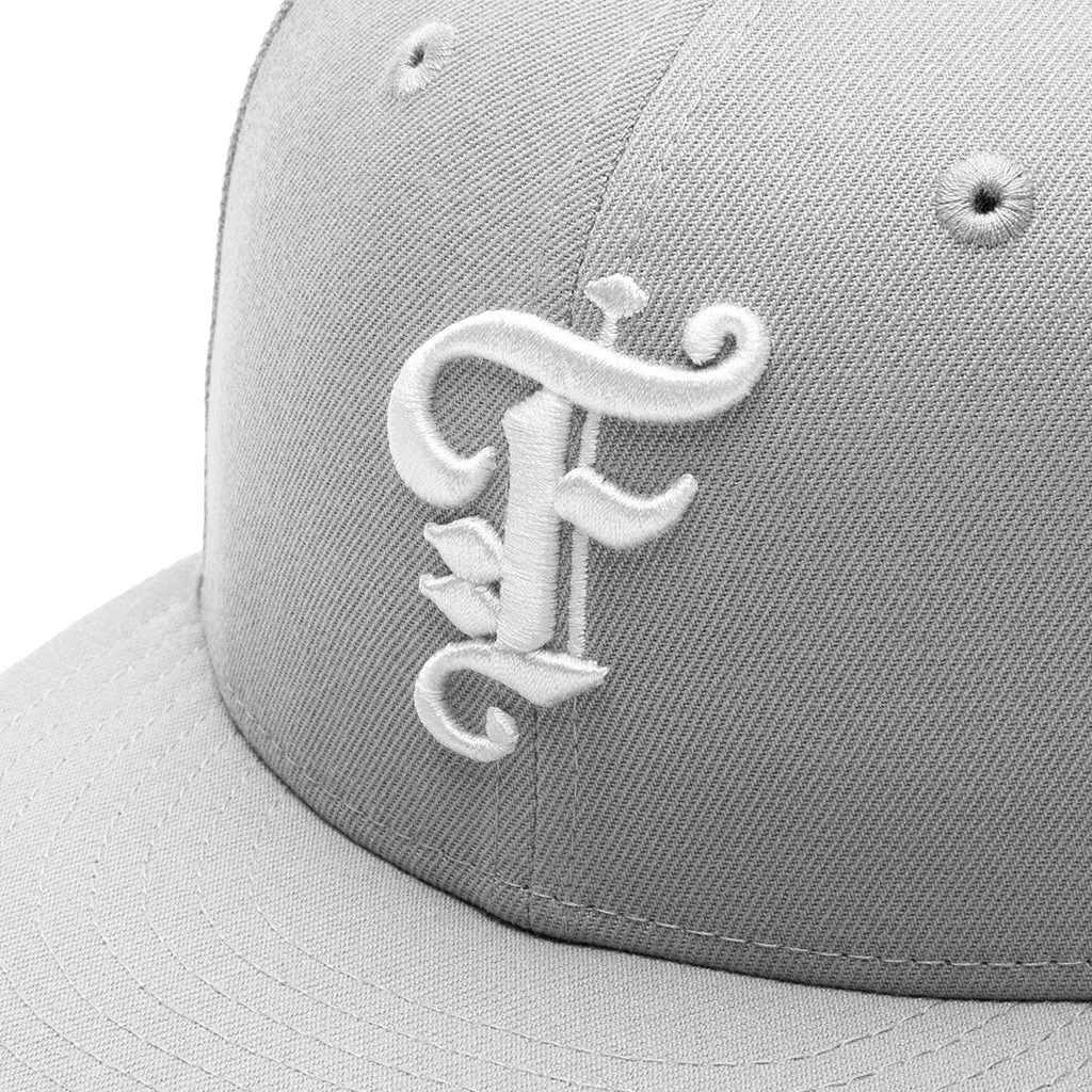 Feature x New Era OE Grey/Off-White Fitted Cap