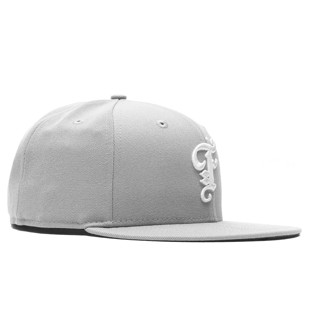 Feature x New Era OE Grey/Off-White Fitted Cap