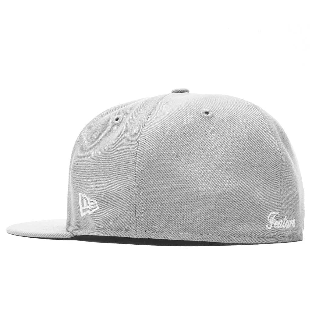 Feature x New Era OE Grey/Off-White Fitted Cap